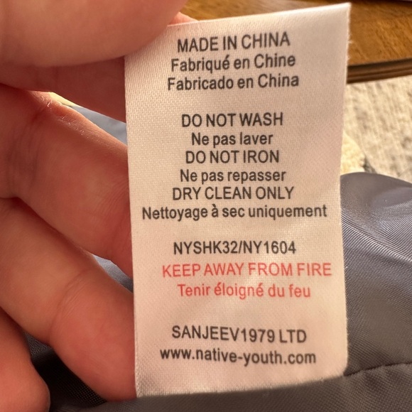 Native Youth Urban Outfitters Men's Cadley Striped Fleece Jacket Size XL - Picture 6 of 9